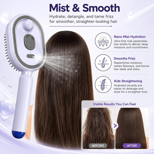 Electric Spray Retractable Air Cushion Comb
